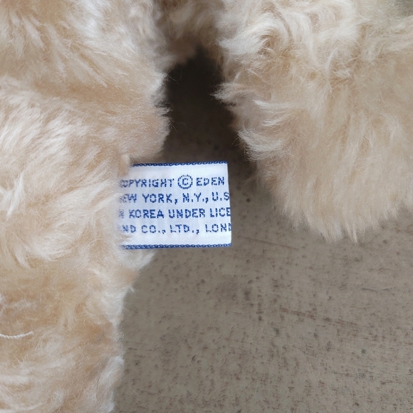 Vintage Eden Paddington Bear Tan Plush Animal 1972 1981 Yellow Coat & Pants 14"  - Picture 5 of 11